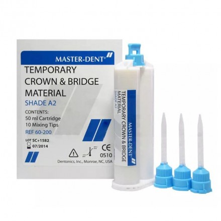 ماده ساخت روکش موقت کامپوزیتی - MASTER DENT - Temp. C&B Material